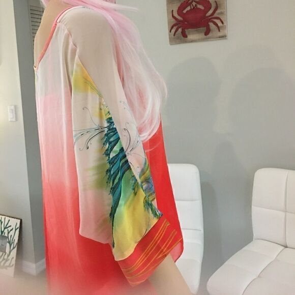 Allegra K hi lo blouse in size small - Picture 3 of 6